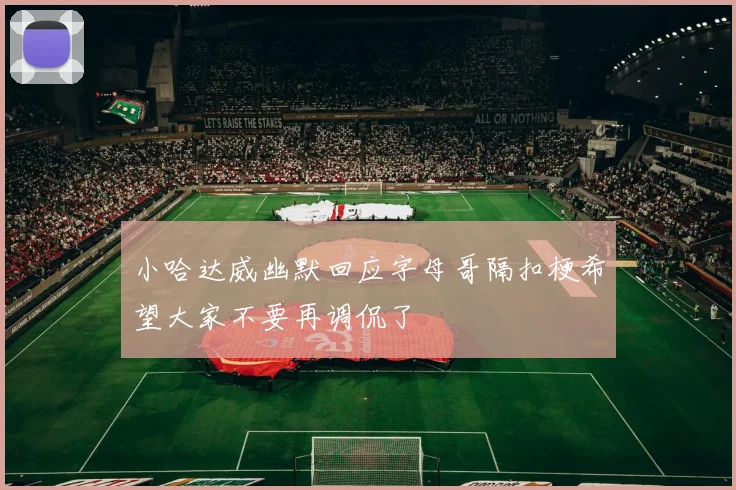 小哈达威幽默回应字母哥隔扣梗希望大家不要再调侃了